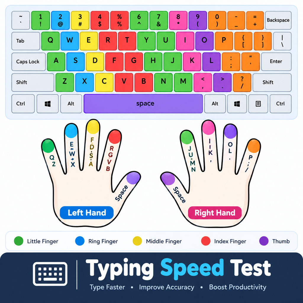 Typing speed test online keyboard layout